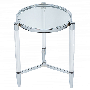 Приставной столик со стеклянной столешницей Deimos