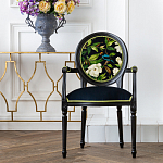 Стул с подлокотниками из бука с изображением птицы и цветов Blooming Birds варинант исполнения - 2 | Loft Concept в Санкт-петербурге