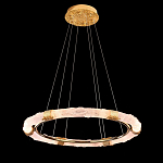 Люстра в форме кольца с золотым декором Warm Heavenly Light варинант исполнения - 5 | Loft Concept в Санкт-петербурге