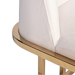 Стул обеденный велюровый кремовый с золотым каркасом Nobility варинант исполнения - 1 | Loft Concept в Санкт-петербурге