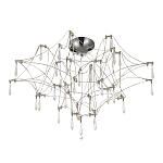 Потолочный светильник с тонким металлическим каркасом цвета хром Quasar варинант исполнения - 2 | Loft Concept в Санкт-петербурге