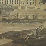 Обои ручная роспись Monuments of Paris Eau Forte on antique scenic Xuan paper варинант исполнения - 1 | Loft Concept в Санкт-петербурге