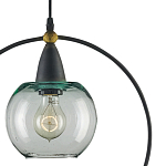 Подвесной светильник с прозрачным плафоном в тонком металлическом кругу Hanging Cascade Balls варинант исполнения - 1 | Loft Concept в Санкт-петербурге