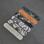 Бра с каменным основанием и 3-мя плафоном из стекла Shaw Marble Lighting варинант исполнения - 1 | Loft Concept в Санкт-петербурге