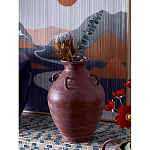 Ваза бордовая с 4-мя фактурными ручками Vase Burgundy Glaze варинант исполнения - 3 | Loft Concept в Санкт-петербурге