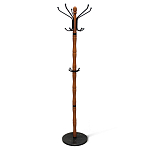 Вешалка напольная деревянная с черными металлическими крючками Noble Branches варинант исполнения - 1 | Loft Concept в Санкт-петербурге