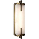 Бра со стеклянным плафоном имитация мрамора Tommaso Rectangular Bronze Marble Wall Lamp варинант исполнения - 1 | Loft Concept в Санкт-петербурге