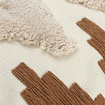 Чехол на подушку с вышивкой в виде геометрических узоров Beige Calista Square варинант исполнения - 2 | Loft Concept в Санкт-петербурге