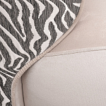 Кресло без подлокотников бежевое с принтом Macrocosm варинант исполнения - 2 | Loft Concept в Санкт-петербурге