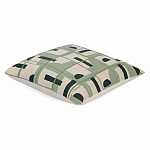 Подушка декоративная зеленого цвета с геометрическим рисунком Divine Abstractions варинант исполнения - 1 | Loft Concept в Санкт-петербурге