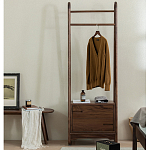 Вешалка деревянная с 2- мя ящиками Moon Walnut Furniture варинант исполнения - 1 | Loft Concept в Санкт-петербурге