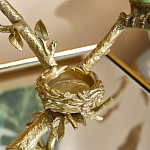 Подсвечник с двумя попугаями из фарфора на бронзовой ветке Eden Garden варинант исполнения - 4 | Loft Concept в Санкт-петербурге