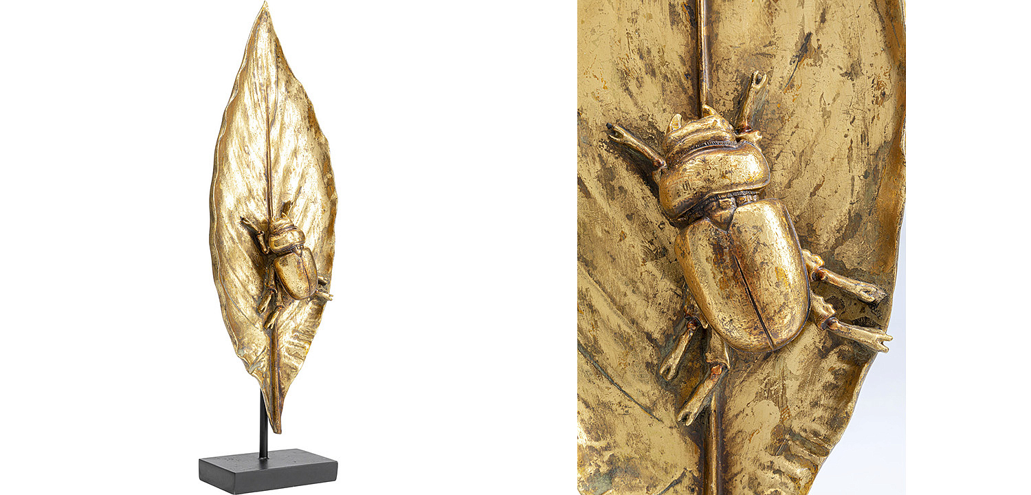 Статуэтка Golden Beetle on a leaf - Loft-Concept в Санкт-петербурге