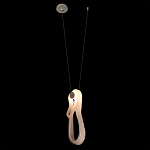 Подвесной светильник белого цвета с изогнутым плафоном Flow Loop варинант исполнения - 3 | Loft Concept в Санкт-петербурге