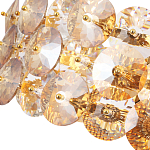 Люстра круглая золотого цвета с круглыми хрустальным элементами Solyria варинант исполнения - 7 | Loft Concept в Санкт-петербурге