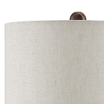 Настольная лампа из мрамора с тканевым абажуром Seductress варинант исполнения - 2 | Loft Concept в Санкт-петербурге