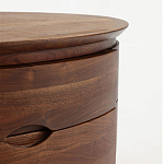 Прикроватный столик из дерева с 2-мя ящиками Moon Walnut Furniture варинант исполнения - 5 | Loft Concept в Санкт-петербурге