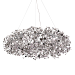 Люстра подвесная круглая с многочисленными металлическими круглыми элементами Terzani Argent варинант исполнения - 1 | Loft Concept в Санкт-петербурге
