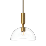 Подвесной светильник с прозрачным полусферическим стеклянным плафоном Alora Mood  варинант исполнения - 1 | Loft Concept в Санкт-петербурге