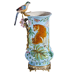 Ваза из фарфора с птицей на бронзовой ветке Garden of Eden варинант исполнения - 5 | Loft Concept в Санкт-петербурге