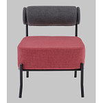 Кресло Ponpoun тёмно-серый бордо варинант исполнения - 4 | Loft Concept в Санкт-петербурге