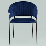 Стул в велюре синего цвета Horizon варинант исполнения - 3 | Loft Concept в Санкт-петербурге