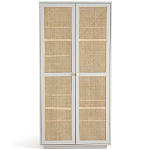 Шкаф с двумя дверцами из плетеного ротанга Tomio Wicker Furniture варинант исполнения - 1 | Loft Concept в Санкт-петербурге