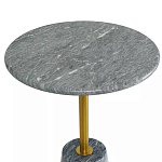 Кофейный столик круглый из мрамора серый Reliable Foundation варинант исполнения - 3 | Loft Concept в Санкт-петербурге