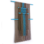 Дизайнерское Панно Макраме из хлопковых нитей Japan Wall Panel Blue варинант исполнения - 1 | Loft Concept в Санкт-петербурге