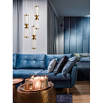 Подвесной светильник с двумя белыми рифлеными цилиндрическими плафонами Golden Swirl варинант исполнения - 8 | Loft Concept в Санкт-петербурге