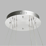 Люстра с тремя кольцами цвета хром и прозрачными хрустальными шарами по периметру Sacramento Transparent Balls Chandelier варинант исполнения - 11 | Loft Concept в Санкт-петербурге