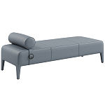 Кушетка Cuba из натуральной кожи с валиком  варинант исполнения - 1 | Loft Concept в Санкт-петербурге