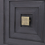 Тумба черная из дерева двухдверная Geometric Double Door Nightstand варинант исполнения - 2 | Loft Concept в Санкт-петербурге