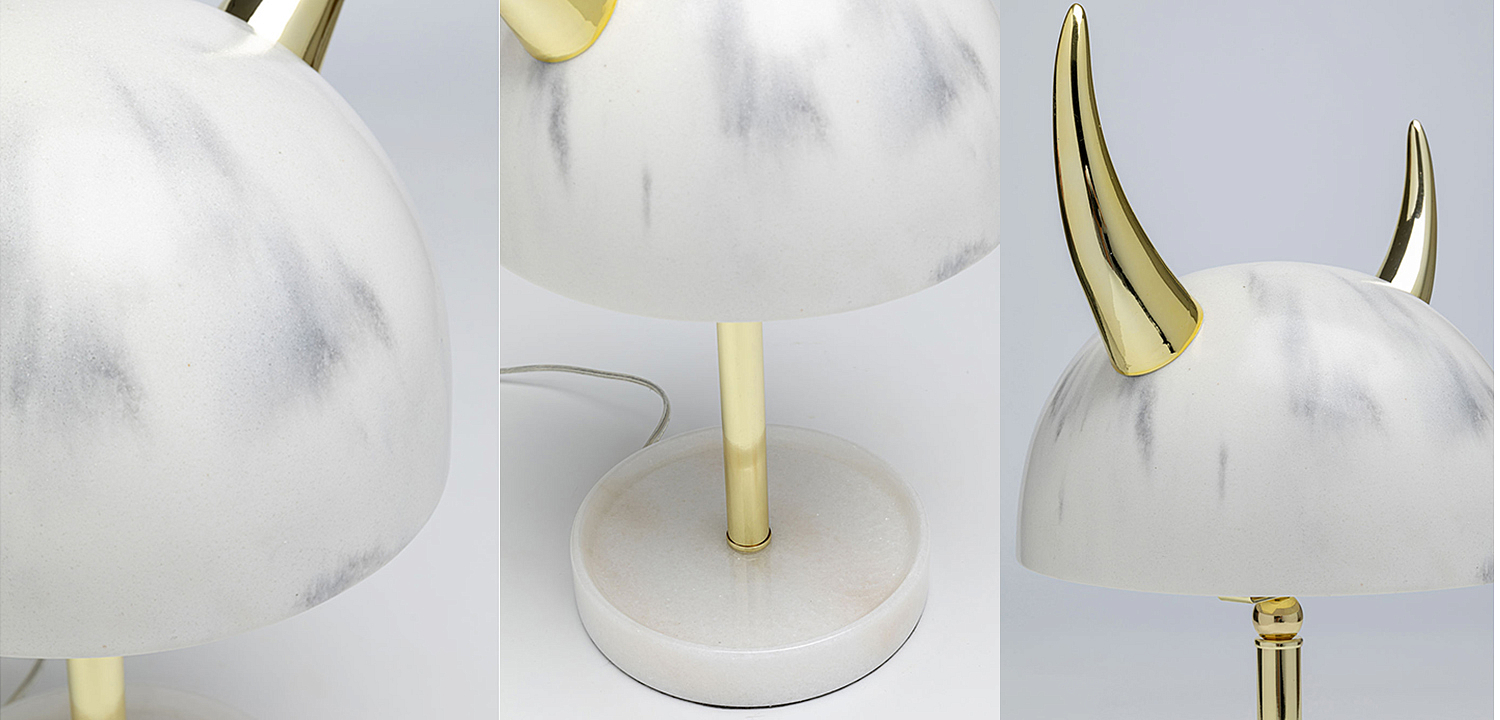 Настольная лампа Marble with Horns - Loft-Concept в Санкт-петербурге