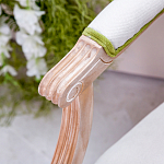 Стул с подлокотниками золотистый из бука с изображением птиц и цветов Blooming Birds 2 варинант исполнения - 2 | Loft Concept в Санкт-петербурге