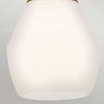 Подвесной светильник каплевидной формы с комбинированным плафоном из стали и белого матового стекла Kichler варинант исполнения - 13 | Loft Concept в Санкт-петербурге