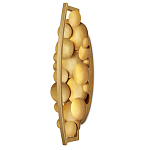 Бра светодиодное из многослойных золотых дисков Metal Disc Chandelier варинант исполнения - 4 | Loft Concept в Санкт-петербурге