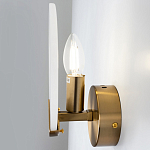 Бра с плафоном из камня в форме диска Ricci Stone Wall Lamp варинант исполнения - 4 | Loft Concept в Санкт-петербурге