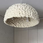 Вязаный подвесной светильник из шерсти Dome Wool Lamp  варинант исполнения - 3 | Loft Concept в Санкт-петербурге