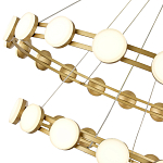 Люстра двухъярусная с круглыми светодиодными источниками света Maxine Light варинант исполнения - 8 | Loft Concept в Санкт-петербурге