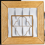 Зеркало квадратное в фактурной раме Pattern варинант исполнения - 1 | Loft Concept в Санкт-петербурге