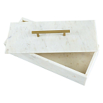 Шкатулка из белого мрамора Save Time варинант исполнения - 3 | Loft Concept в Санкт-петербурге