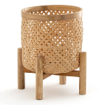 Кашпо на ножках из бамбука Bamboo Decor варинант исполнения - 1 | Loft Concept в Санкт-петербурге