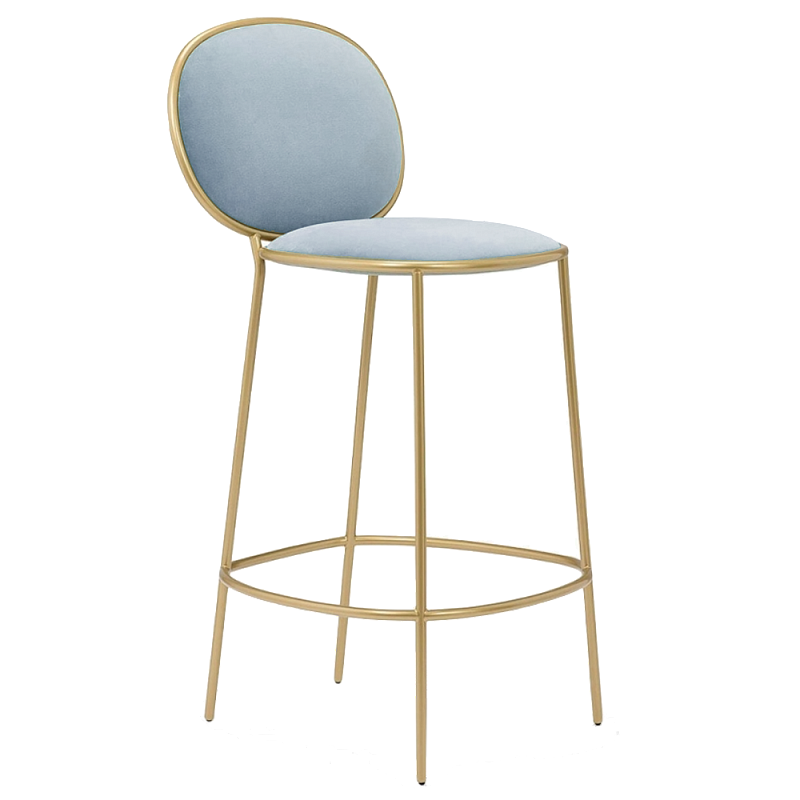 Барный стул Stay Bar Stool Золотой Серый в Санкт-петербурге | Loft Concept 