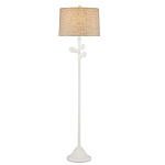 Торшер с белым каркасом и тканевыми абажуром Natural Stems варинант исполнения - 2 | Loft Concept в Санкт-петербурге