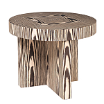 Столик журнальный круглый с полосатым узором Zebroids варинант исполнения - 1 | Loft Concept в Санкт-петербурге