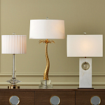 Настольная лампа с прозрачным корпусом и фактурным абажуром Charm and Luxury варинант исполнения - 3 | Loft Concept в Санкт-петербурге