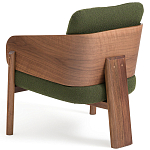 Кресло с каркасом из массива ореха Gallin Chair Green варинант исполнения - 4 | Loft Concept в Санкт-петербурге