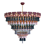 Люстра круглая с декором из разноцветных элементов в виде листьев Changing Seasons варинант исполнения - 3 | Loft Concept в Санкт-петербурге