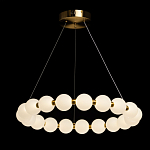 Люстра круглая с матовыми белыми шарами PEARLS Suspension варинант исполнения - 3 | Loft Concept в Санкт-петербурге